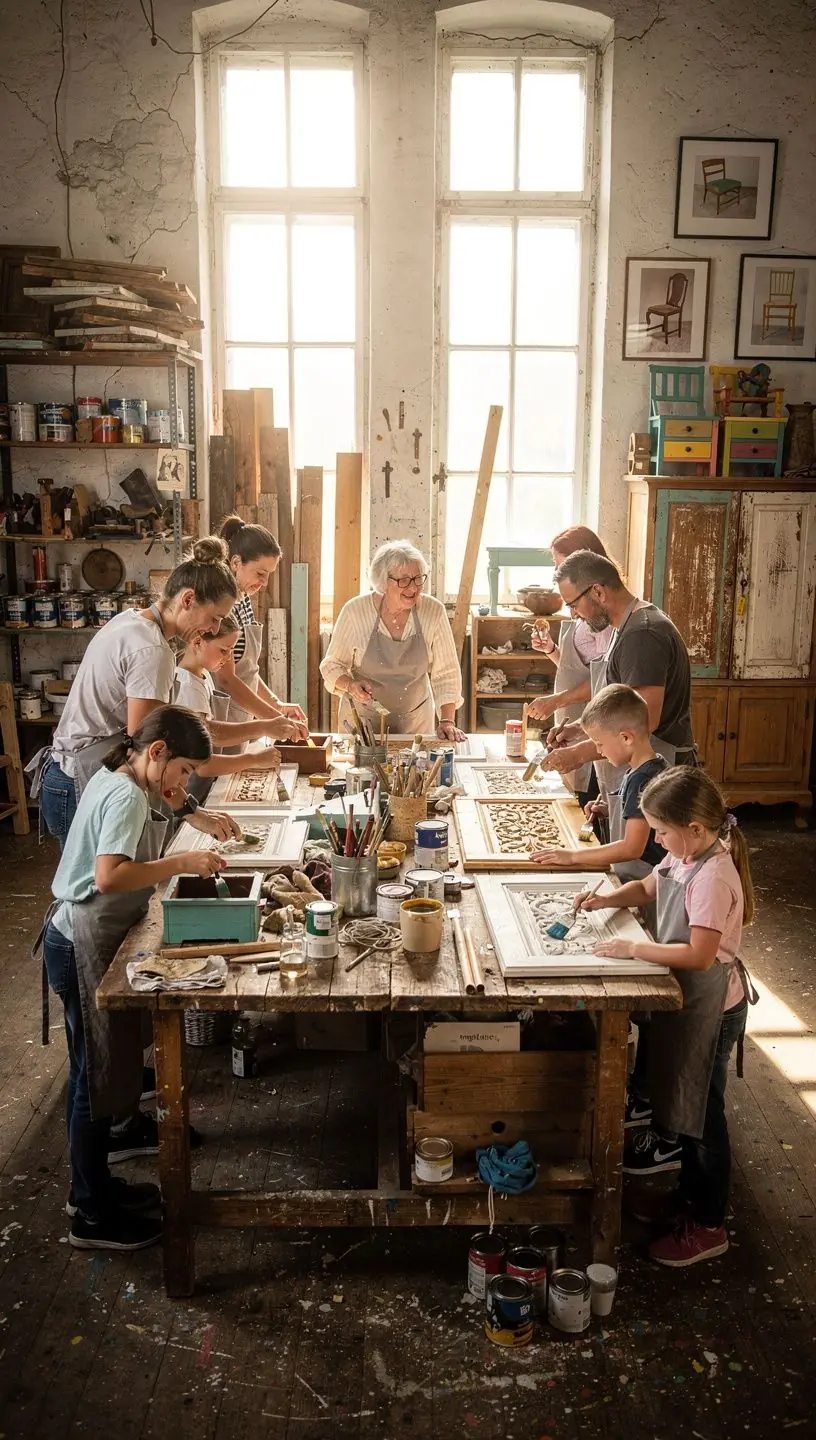 Vintage electronics assessment and repair workshop image.